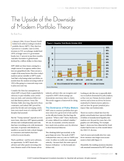 The Upside of the Downside of Modern Portfolio Theory
