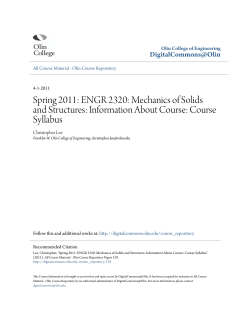ENGR 2320: Mechanics of Solids and Structures