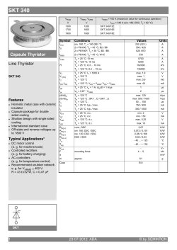 SKT 340 Datasheet