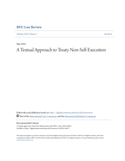 A Textual Approach to Treaty Non-Self-Execution