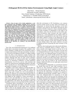 Orthogonal 3D-SLAM for Indoor Environments Using Right Angle