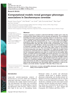 Computational models reveal genotype&ndash;phenotype associations in