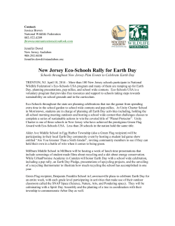 New Jersey Eco-Schools Rally for Earth Day
