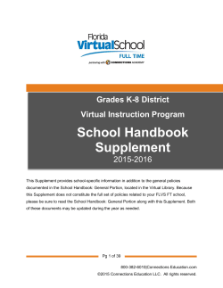 FLVS FT District VIP Handbook Supplement