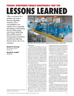 Periodic Atmosphere Furnace Maintenance: Part Two Lessons