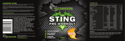 CCLICK HERE For Scorpion STING Nutritional Infoo