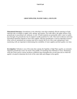 AMS Water Budgets - Ann Arbor Earth Science