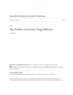 The Problem of Narcotic Drug Addiction