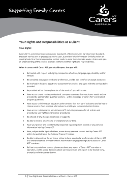 rights and responsibilities of the client