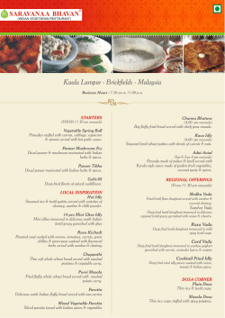INDIAN VEGETARIAN RESTAURANT