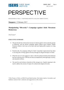 Manipulating &ldquo;Diversity&rdquo;: Campaign against Ahok Threatens