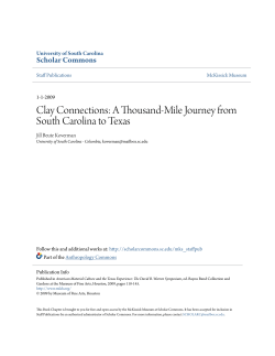 Clay Connections - Scholar Commons