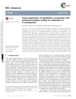 Facile preparation of Ag/Ni(OH)2 composites with