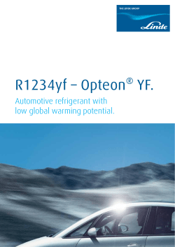 R1234yf &ndash; Opteon&reg; YF.
