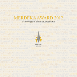 merdeka award 2012 - The Merdeka Award