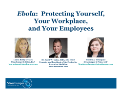 Ebola: Protecting Yourself, Your Workplace, and Your Employees