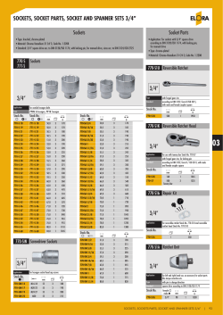 sockets, socket parts, socket and spanner sets 3/4&rdquo; 3/4&rdquo; 3