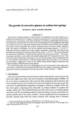 The growth of convective plumes at seafloor hot springs