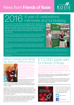 our 2016 newsletter