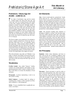 Prehistoric/Stone Age Art