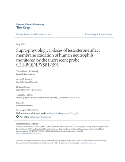 Supra-physiological doses of testosterone affect - The Keep