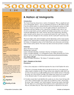 A Nation of Immigrants