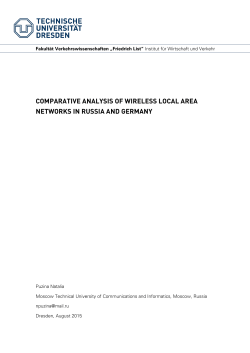 comparative analysis of wireless local area networks