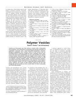 Polymer Vesicles - Penn Engineering