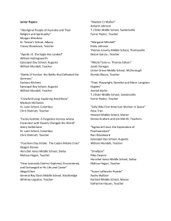 Junior Papers - LaGrange College