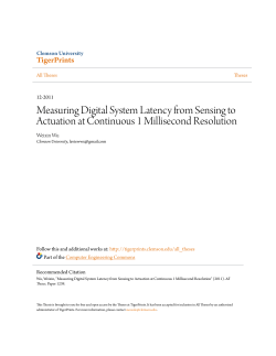 Measuring Digital System Latency from Sensing to