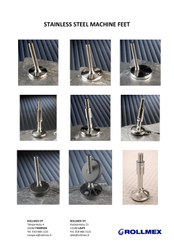 stainless steel machine feet