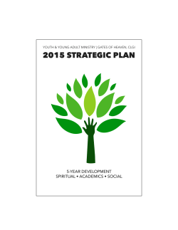 2015 strategic plan - Gates of Heaven CLGI