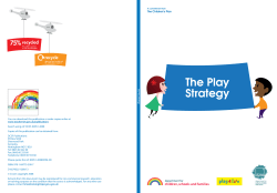 The Play Strategy - Department for Education