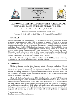 autonomas fault diagnosis system for cellular