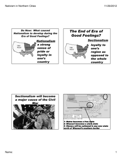 The End of Era of Good Feelings?