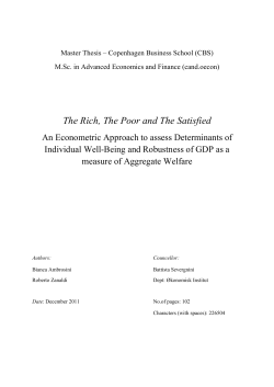 The Rich, The Poor and The Satisfied