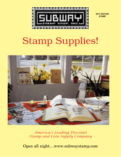 Stamp Supplies! - Subway Stamp Shop