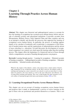 Learning Through Practice Across Human History