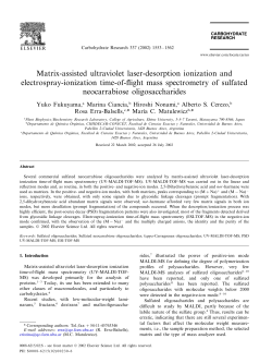 Matrix-assisted ultraviolet laser