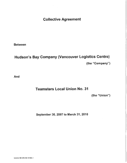 Collective Agreement - Labour Relations Board