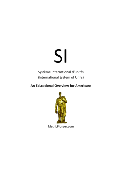 SI - An Educational Overview for Americans