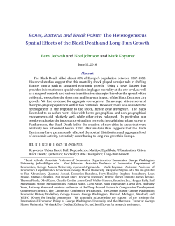 The Heterogeneous Spatial Effects of the Black Death and Long