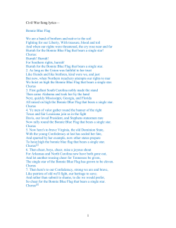 Civil War Song lyrics-