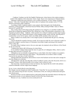 Caedmon - Easy Peasy All-in