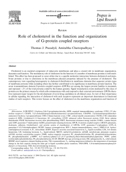 Progress in Lipid Research