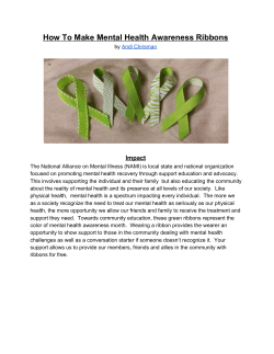 How To Make Mental Health Awareness Ribbons