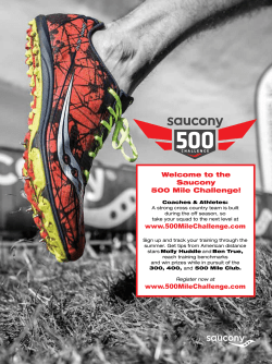 the Saucony 500 Mile Challenge!