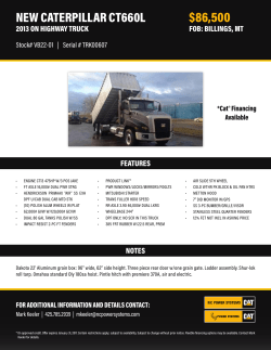 new caterpillar ct660l $86500