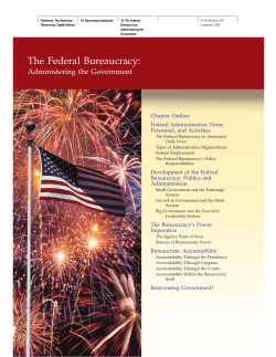 The Federal Bureaucracy - McGraw Hill Learning Solutions