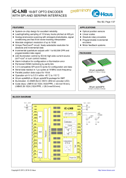 iC-LNB WITH SPI AND SER/PAR INTERFACES - iC-Haus